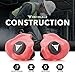 Decibullz - Custom Molded Earplugs, 31dB Highest NRR, Comfortable Hearing Protection for Shooting, Travel, Swimming, Work and Concerts (Red)