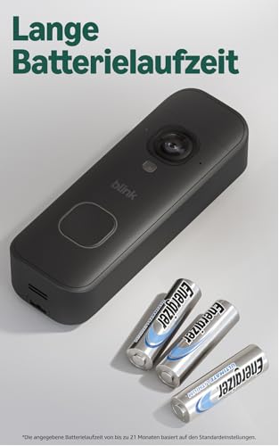 Blink Videotürklingel 2K+ (Batterie, neueste Gen.) | Kopf-bis-Fuß-Aufnahme | 2K | IP65 | Lange Batterielaufzeit | Einfache Einrichtung… – Ansicht 5