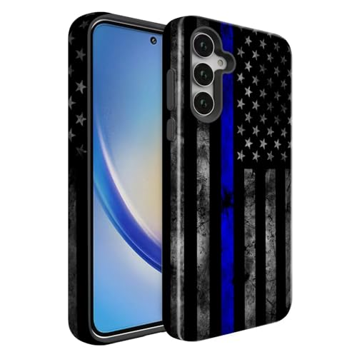 Coque Samsung Galaxy A57 5G antichoc double couche robuste protection drapeau police américaine