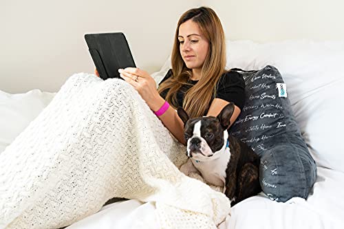 Myooloo Gratitude Reading Study Pillow Bed Wedge With Arms And Pockets Bolster Back Support Lumbar - Certified Usa Made Memory Foam #TOP6