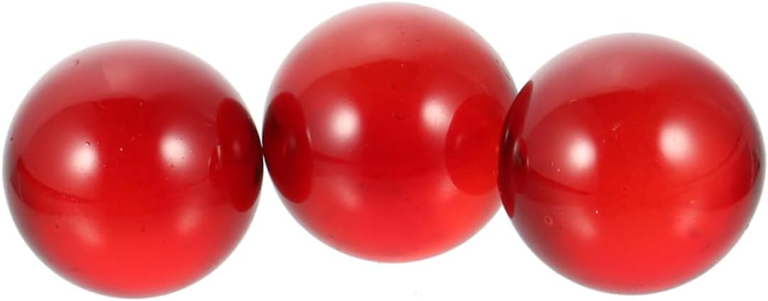 Zerodeko 3pcs Decorative Glass Spheres Artistic Glass Balls for Home Decor Stylish Table Centerpieces Eye Catching Ornaments for Live Streaming and Photography