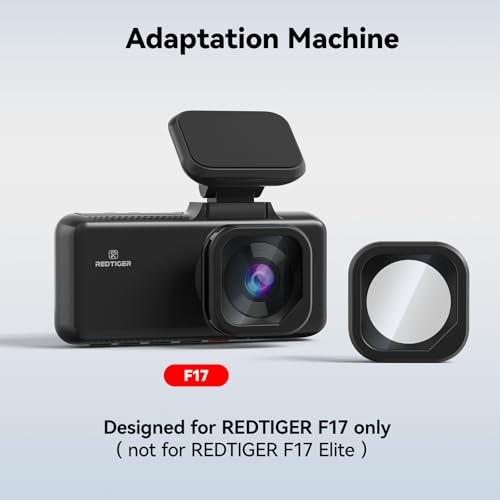Image of REDTIGER F17 /A6 Circular Polarizing Lens, CPL Filter for Dash Cam, Lens Protection for F17 /A6, Effect Filters Support F17, Reduce Glare & Reflection