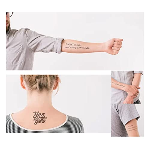 Custom Temporary Tattoo For Adults With Personalized Text Name, Fake Tattoo Sticker For Women And Men, Custom Name Tattoo (1" Length) #TOP2