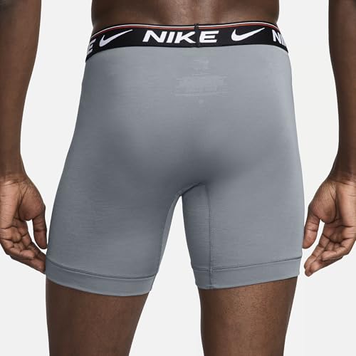 Nike Ultra Comfort Men's Dri-FIT Long Boxer Brief (3-Pack) (Light Grey, KE1263-032)3