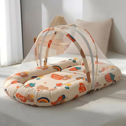 Image of StarAndDaisy 3 in 1 Baby Mosquito net for Sleeping, Mosquito net for Newborn Baby with Washable Design, Soft and Comfortable Bed.