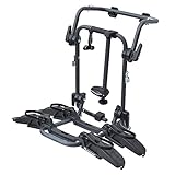 portabicicletas peruzzo 650/3 padova de aluminio Lleva 2 bicicletas o 2 bicicletas eléctricas (máx. 45 kg), ya que la versión de 2 bicicletas tiene soportes de rueda más espaciados para adaptarse a bicicletas eléctricas. 6 correas probadas de carga de 300 kg, para mayor seguridad. Totalmente montado. Los tubos de acero tienen tratamiento antioxidante. Rápido y fácil de poner y quitar. Transporta bicicletas de 30,5 a 73,6 cm.