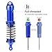 HobbyPark All Metal Shocks for Traxxas Rustler 4X4 VXL Slash 2WD 4x4 Hoss Stampede Bandit Nitro Shock Absorber Damper Set 1/10 Upgrades Parts Replace of 5862 (4-Pack) (Blue)