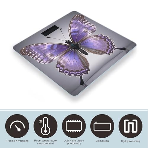 Báscula Digital de Baño FekiLoot con Plataforma Ancha miniatura 3