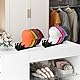 Rcbzzp 2 Stück Acryl Kappenhalter, Acryl Kappen Organizer, Baseballkappen Organizer, Desktop Cap Halterung, Cap Halter, fur Kleiderschränke, Kommoden und Wände (Schwarz)