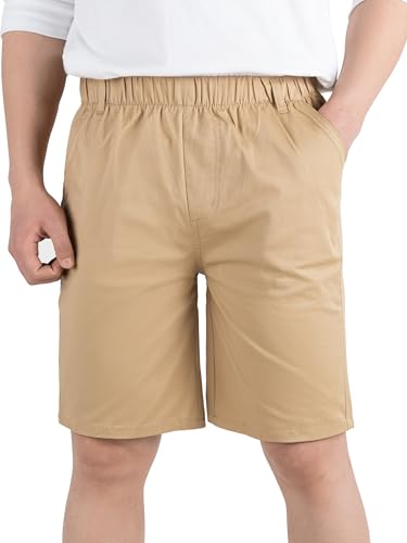 Pantalón corto transpirable de niño estilo chino liso con elástico 2