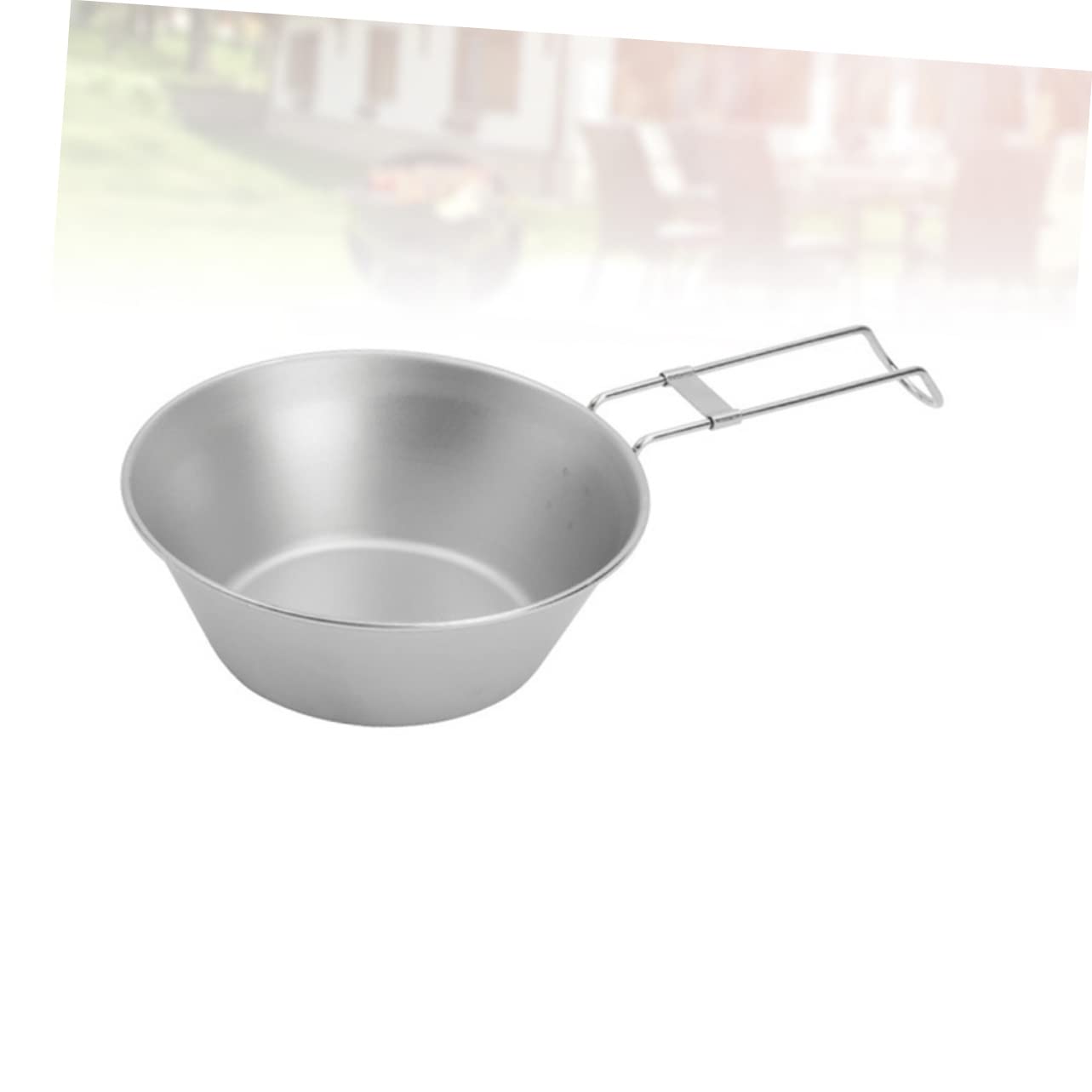 BESPORTBLE Collapsible Water Cup Camping Bowl Portable Stainless Steel Bowl for Outdoor Activities Hiking