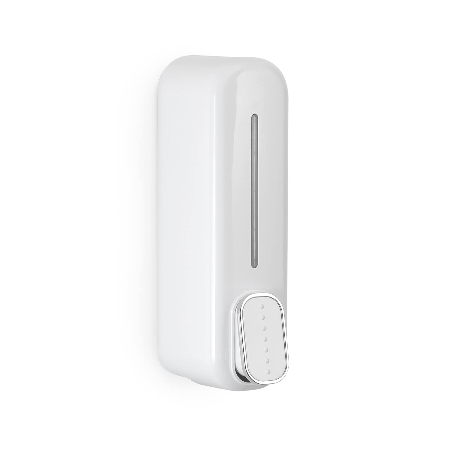 GEDY Mullet Soap Dispenser and Disinfectant Gel 350 ml, Colour: White, Dimensions 22 x 6.3 x 9 cm and Weight 0.205 kg