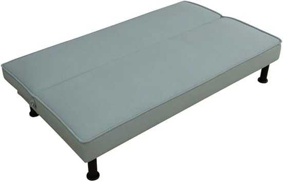 Fold Out Modern Couch Convertible Sleeper Sofa Chair Bed, 2 Seater Loveseat for Living Room, Lounge Comfy Cama for Small Spaces for Bedroom, Adjustable Angle, Lake-Green Calico