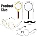 Jeyiour 8 pcs Detective Costume Accessories for Adults Men Women Detective Hat Kit Outfit Party Decor