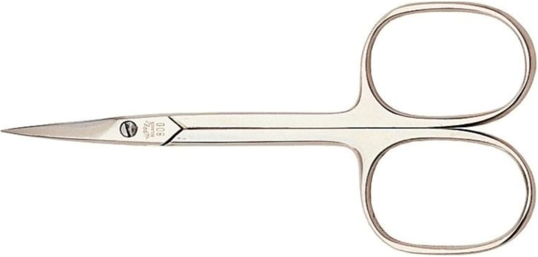 Nippes Solingen Cuticle Scissors Nickel Plated 800 | Ideal For Pedicure Or Manicure | Good Handling | Precise And Easy Cutting | 90 Mm