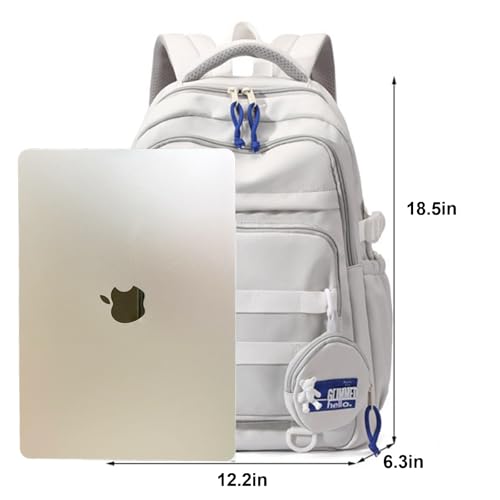 Laptop Backpack-School Backpack for Women Men Lightweight School Bag High School Middle School Backpack for Girls Boys (Red)4