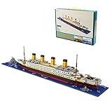 titanic schiffsmodell kaufen 🚤🚢Material: Das Titanic-Modellbaustein-Set besteht aus hochwertigem Kunststoff, langlebigem Kunststoff-Set. Die Bausteine ​​​​sind 144 * 26,4 * 104,4 Zoll, klein und es ist nicht leicht, einen großen Raum einzunehmen.