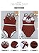Dearlove Womens Plus Size Swimsuit Strappy Push Up Bikini Top High Waisted Swimsuit Bottom Two Piece Bathing Suit Solid Red XXL 18 20