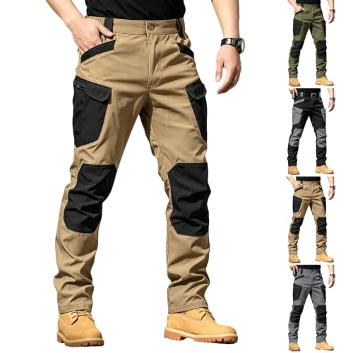 Tactical Cargo Pants for Men Ripstop Construction Waterproof Hiking Pants