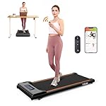 Walking Pad Under Desk Treadmill, 2.5HP Quiet Brushless Small Treadmill for Home and Office, Compact Portable Walking pad with Remote & App Control for Walking and Jogging