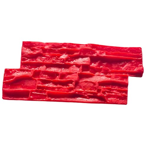 F Fityle Stampi per cemento, tappetino in cemento con texture in pietra, con 2 manici, impronta per pavimenti, per cortili, vialetti, esterni