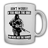 Copytec Tasse Sniper Saying Don't Worry Tir Tireur d'élite US Army BW Ghillie #18398