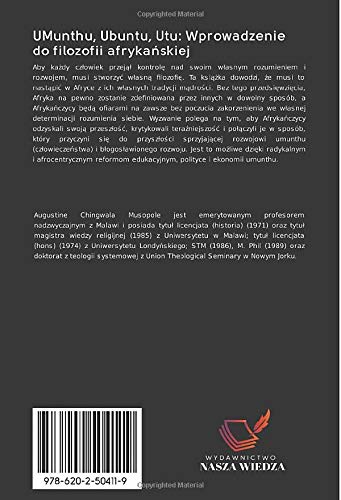 UMunthu, Ubuntu, Utu: Wprowadzenie do filozofii afryka¿skiej