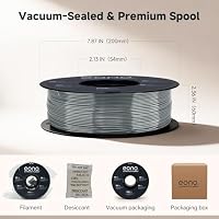 EONO TPU Filament 1,75mm 85A Grau – Extra Weiches & Flexibles 3D Drucker Filament, Gummiartig & Elastisch, Shore 85A, ±0,03mm, 1kg, FDM Kompatibel – Ansicht 6
