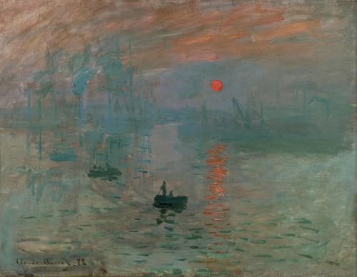 Tableaux Graffiti Art Mural Impression Lever de soleil Monet 60x90cm