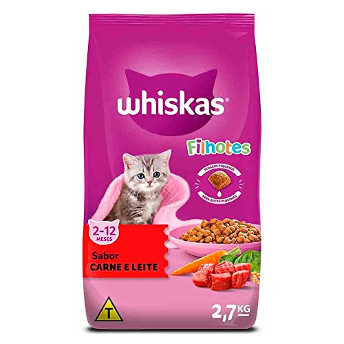 Ração Whiskas Carne e Leite Gatos Filhotes 900 g