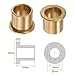 HARFINGTON 2pcs Flange Bearing Sleeve 16mm Bore 20mm OD 20mm Length 2mm Flange Thickness Bronze Bushing Self Lubricating Bushings Sleeve for Industrial Equipment