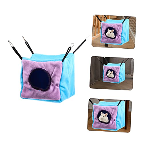 Balacoo Squirrel Cotton Nest Skitty Plush Winter Hammock Stuffed Hamster Small Pet House Ferret Hideout Hammock Small Pet Hammock Hamster Hammock Hamster Bed Hamster Sleeping Bed Washable #TOP3