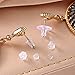 Nkwuire 6 Styles Silicone Earring Backs for Studs, 600 Pcs Clear Soft Earring Backings Hypoallergenic Plastic Rubber Earring Backs Clutch Stoppers Replacement Kits for Fish Hook Earring Studs Hoops