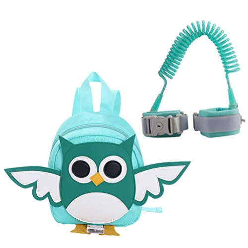 Mochila infantil antiperda PretyzOOM com alça de pulso para crianças pequenas, mochila escolar com c