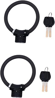 Toddmomy 2pcs Bicycle Ring Lock Bike Lock Ring Anti- Lock minibike Mini Bikes Lock Cable Lock Chain Alloy Lock Bike Thickened Lock with Key Cable Lock Disk Lock Bicycle Lock Zinc Alloy