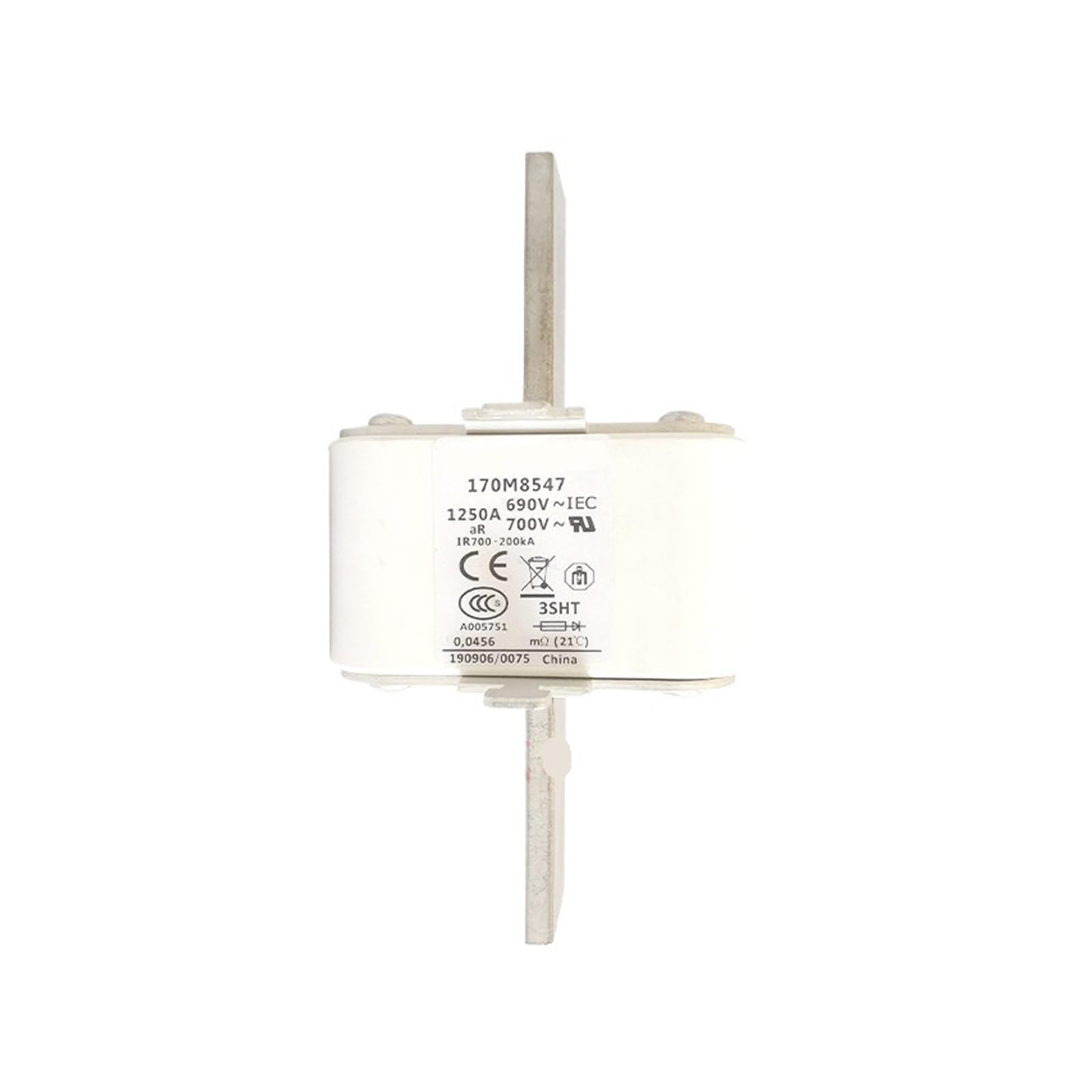 Fusible 170M8547 1250A 690V pour protection de forte puissance