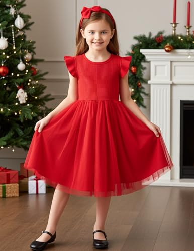 Image of PATPAT Girls Tulle Tutu Party Birthday Princess Formal Fancy Princess Dress