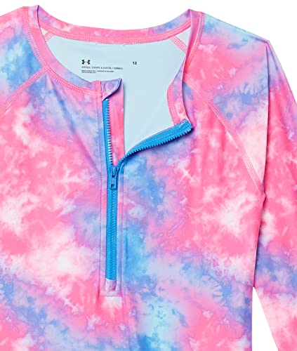 Image of Under Armour Girls One-Piece Paddlesuit Swimsuit, UPF 50+ Sun Protection, Quick Drying Bathing Suit