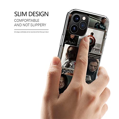 Case Phone Compatible With Samsung Iphone Captain 8 America 7 The Xr Winter 12 Soldier Se 2020 Collage Pro Max X 11 13 14 Accessories Scratch Waterproof Transparent #TOP1