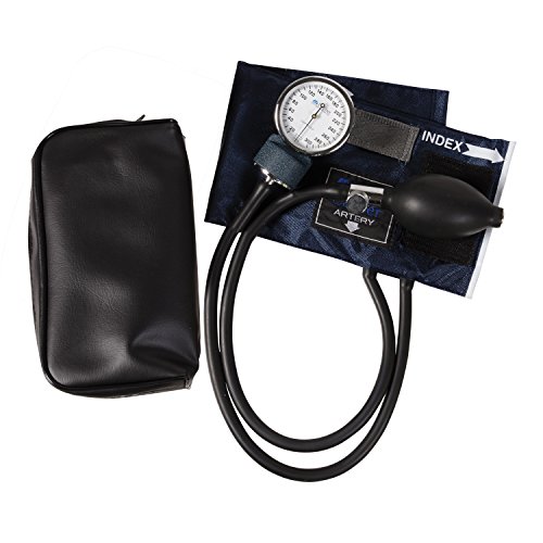 Mabis Aneroid Sphygmomanometer, Pediatric Cuff Size 7.2" To 11.3", Professional Manual Blood Pressuer Cuff With Zipper Case, Caliber Series, Child Cuff #TOP7