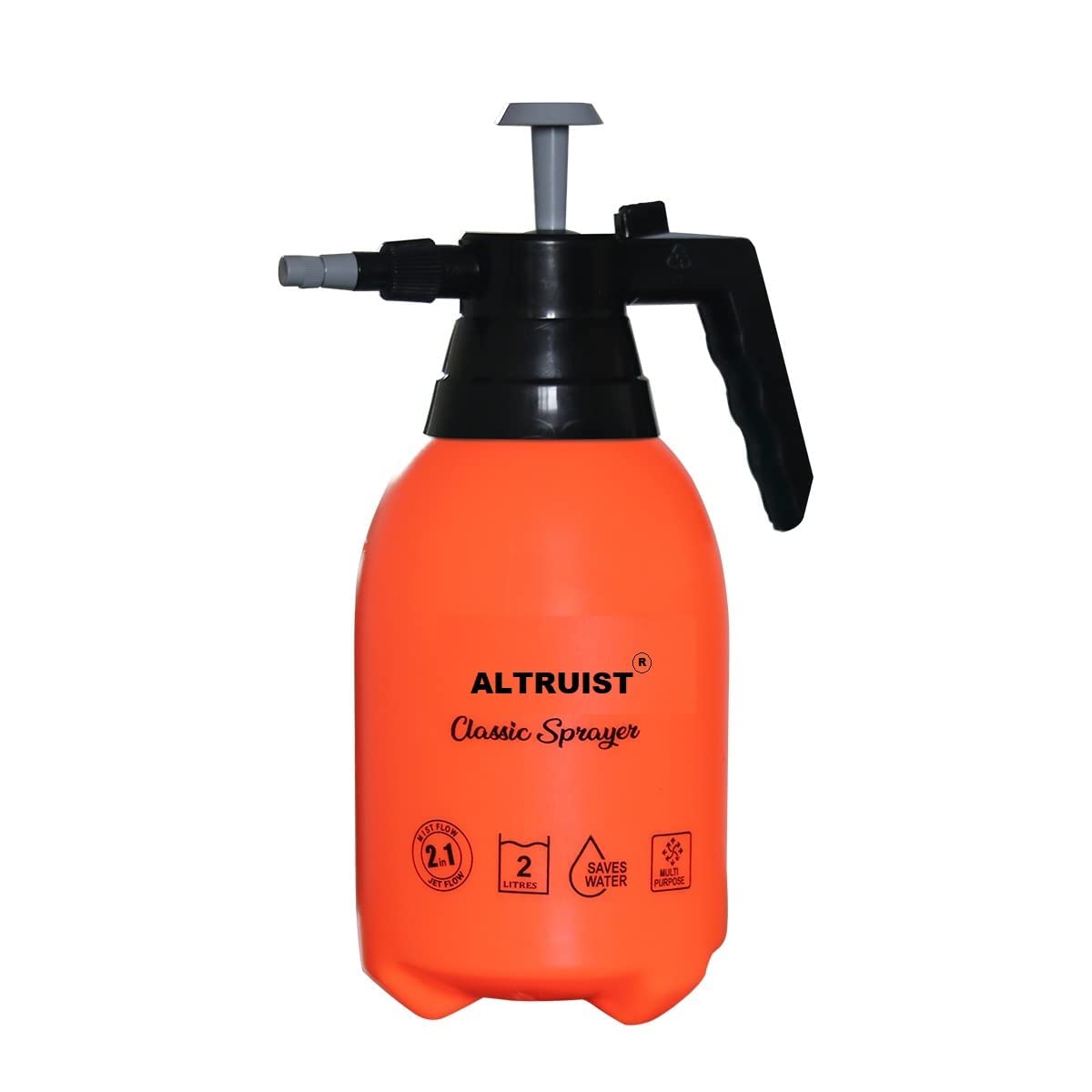 ALTRUIST Water Pressure Sprayer Pump for Plants Flowers Lawn Sprinkler, Water Mister, Spray Bottle for Garden Herbicides, Pesticides, Fertilizers, Spray Pump (Orange) (Size 2 Liter) (B09PZYDDZ9) Amazon Price History, Amazon Price Tracker