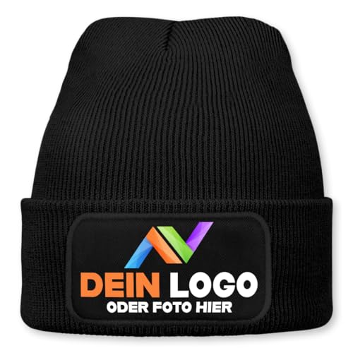 Wintermütze mit Logo personalisiert – Beanie individuell mit...