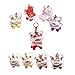 Lion Dance Keychain,Chinese Lion Dance Plush Keychain,Cute Lion Dance Keychain As A Gift Add More Fun For New Year. (Red)