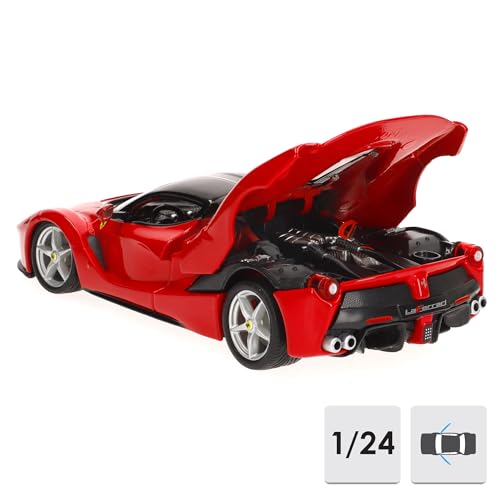 Miniatura 2 de Bburago - Ferrari Laferrari Rossa, Coche Diecast A Escala 1:24, Réplica Detallada Del Hiperdeportivo Italiano, Maletero Que Se Abre, Licencia Oficial Ferrari, Edad Recomendada A Partir De 3 Años.