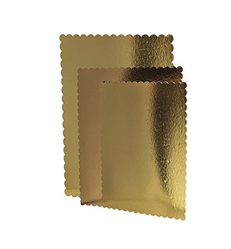 Sottotorta Rettangolare 30x40 Cm - Cartone Oro - Spessore 1.2 Cm - Per Torte E Pasticceria - Foto 8