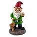 BigMouth Inc Go Away Garden Gnome, Funny Lawn Gnome Statue, Naughty Gnome Garden Decoration, 9 Inches Tall