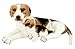 Produktbild Wagner 1006 - Plüschtier Hund Beagle mit Welpe - liegend - 85 cm Gross