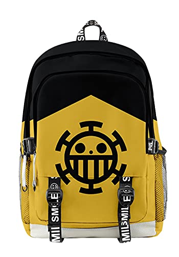 AMOMA Unisex Anime One Piece Daypacks Cosplay Luffy Zoro 3D Impreso Ligero Casual De múltiples...