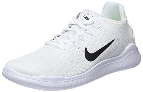 Nike Womens WMNS Free RN 2018 942837 100 - Size 9W White/Black