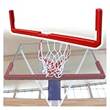 JYHHCYS Backboard Safety Padding, Cushioning Padding for 180cm Basketball Backboard, Edge Guard for Community Courts/Training Gyms/Playgrounds, Shock-Absorbing & Weather-Proof(Red)